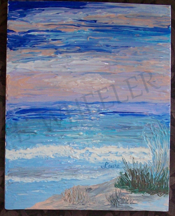 That Beach Acrylic Painting by Laura Wheeler