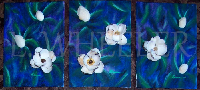 Elegand Acrylic and Seashell Painting Set by Laura Wheeler