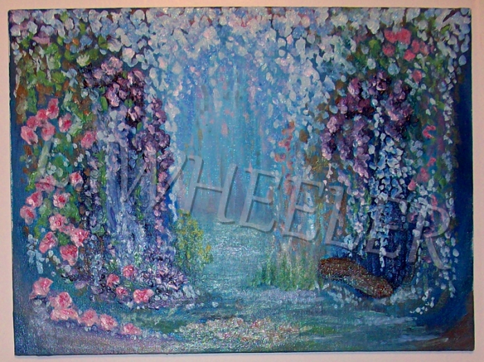 Grotto In The Vines Oil Painting by Laura Wheeler