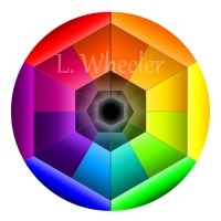 Gradient Color Wheel PRINT by Laura Wheeler