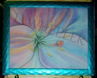 Lily Sherbet Colored Pencil Painting by Laura Wheeler