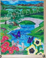 Whither I Go Felt Pen Painting by Laura Wheeler
