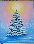 Christmas Tree Categorical Works SAMPLE PAINTING by Laura Wheeler